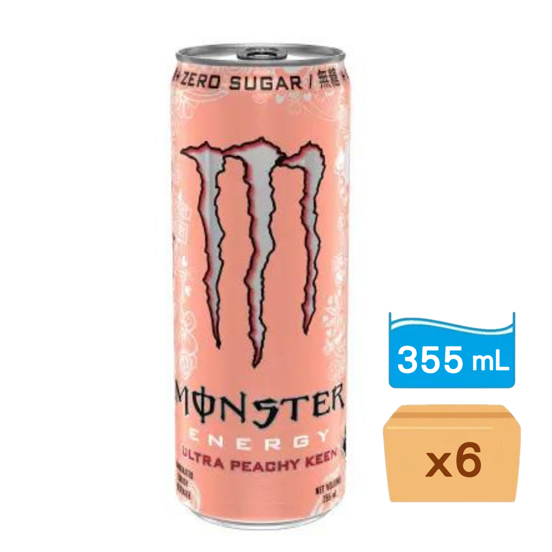 魔爪-超越蜜桃閃耀碳酸能量飲料 355ml x 6罐