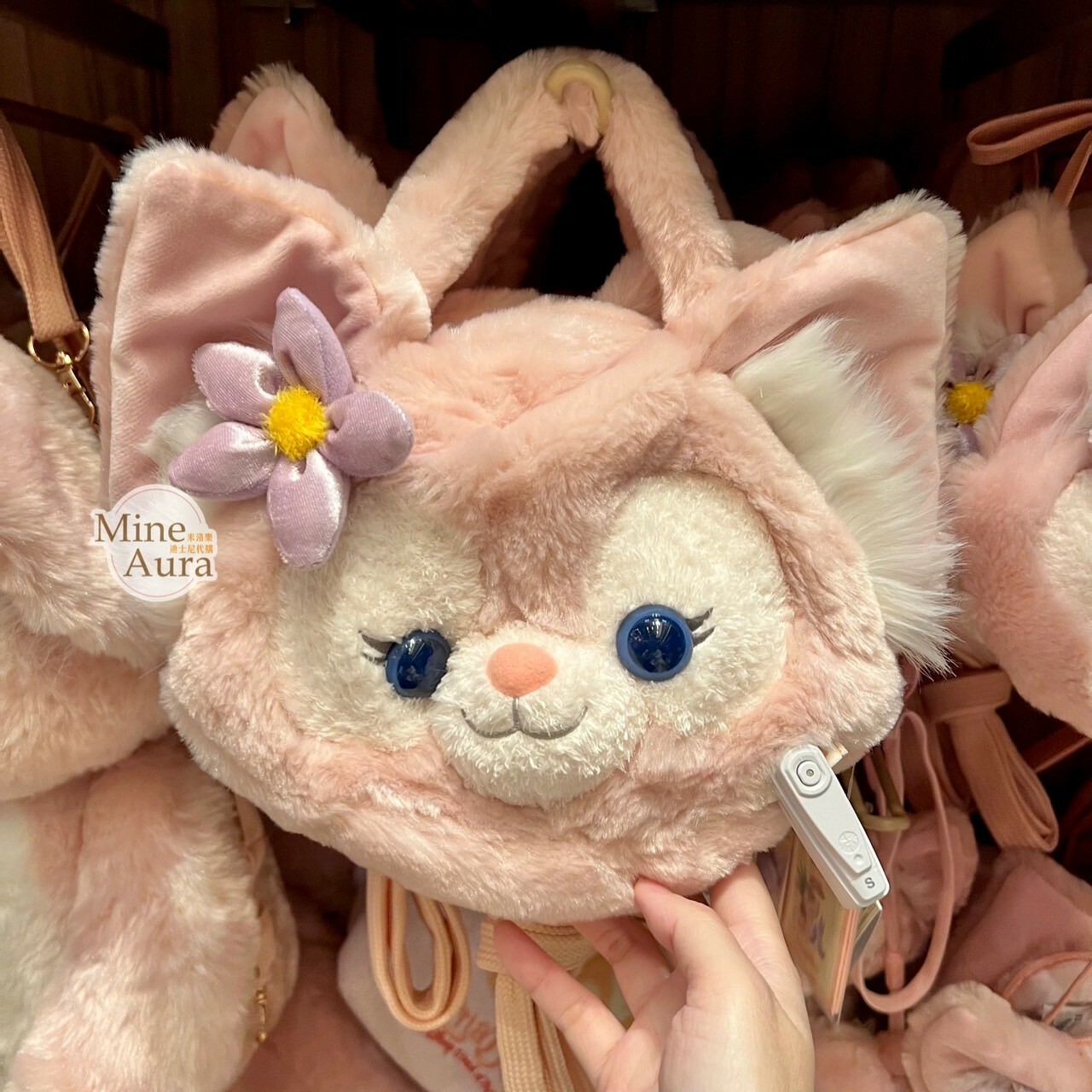 玲娜貝兒 Lina bell 大頭 絨毛 2way 手提包 斜背包 兩用 -香港迪士尼樂園