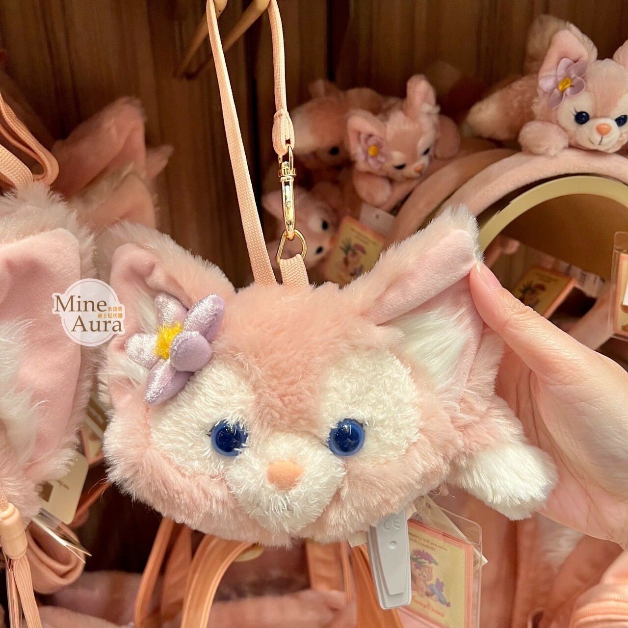 玲娜貝兒 Lina bell 大頭 絨毛 零錢掛包 零錢包 -香港迪士尼樂園