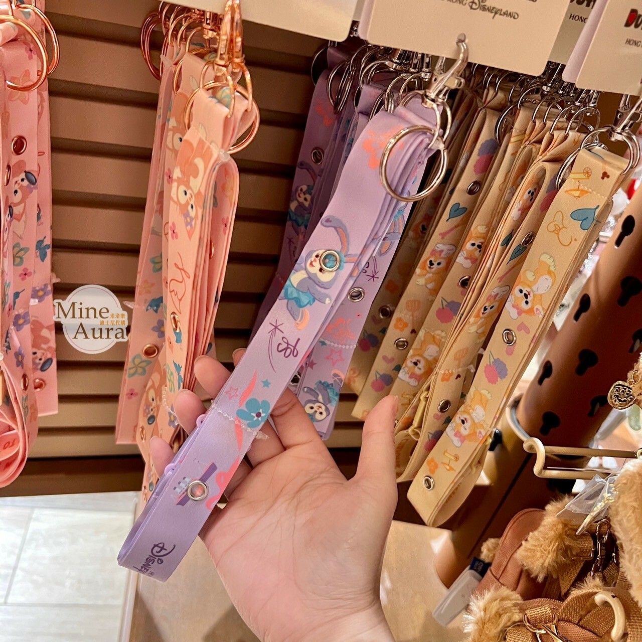 史黛拉露 星黛露 StellaLou 吊飾 掛飾 滿版圖案掛繩 -香港迪士尼樂園