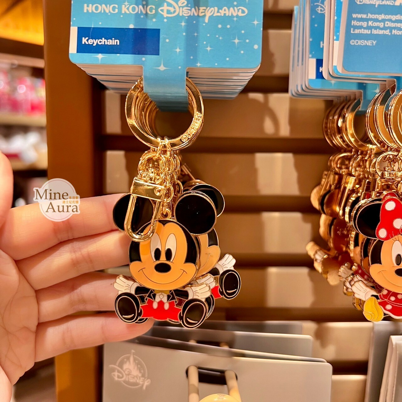 米奇 Mickey 搖擺設計 鑰匙圈 吊飾 -香港迪士尼樂園