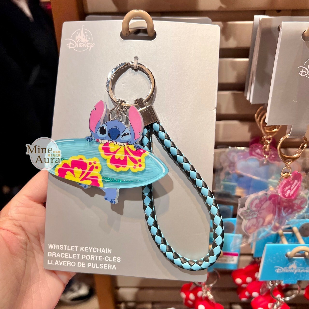 史迪奇 Stitch 編織掛繩 鑰匙圈 吊飾 星際寶貝 Lilo & Stitch -香港迪士尼樂園