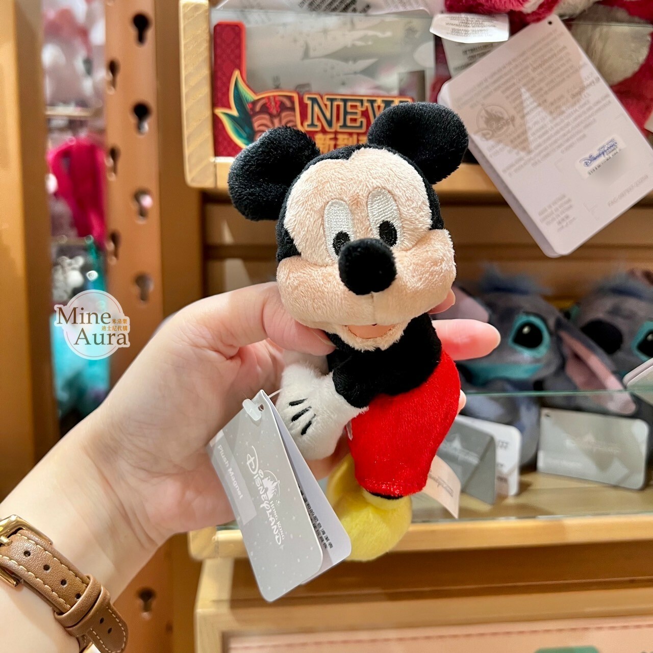 米奇 Mickey 絨毛 磁鐵 公仔 -香港迪士尼樂園