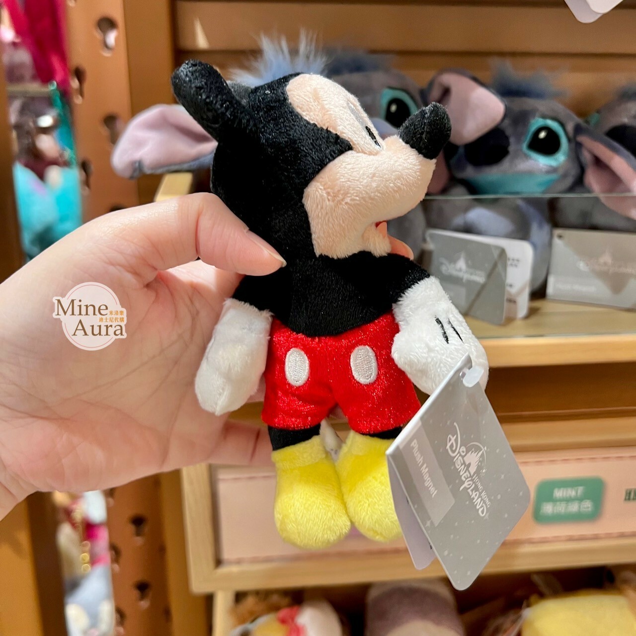 米奇 Mickey 絨毛 磁鐵 公仔 -香港迪士尼樂園