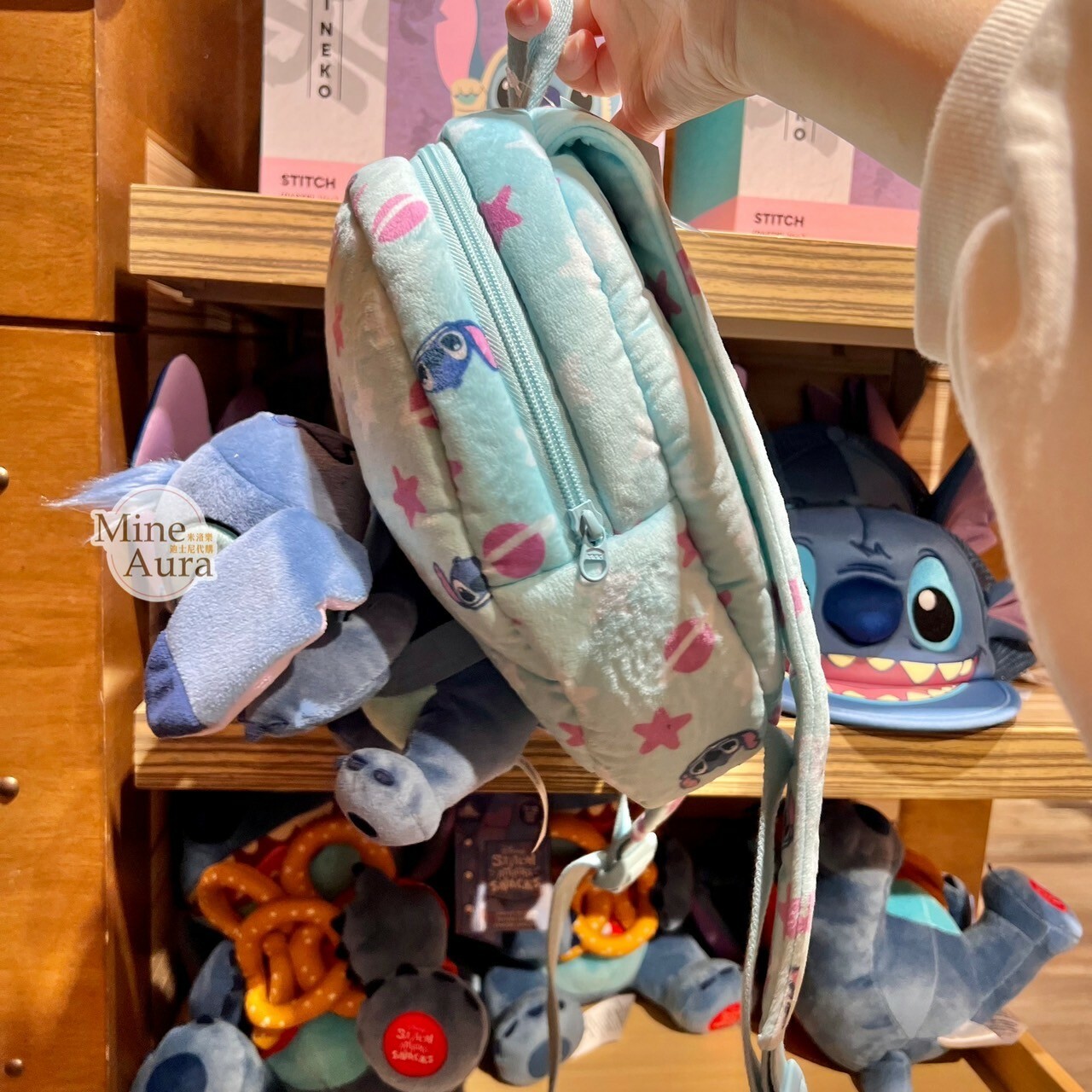 史迪奇 Stitch 藍色 絨毛娃娃造型 後背包 星際寶貝 Lilo & Stitch -香港迪士尼樂園