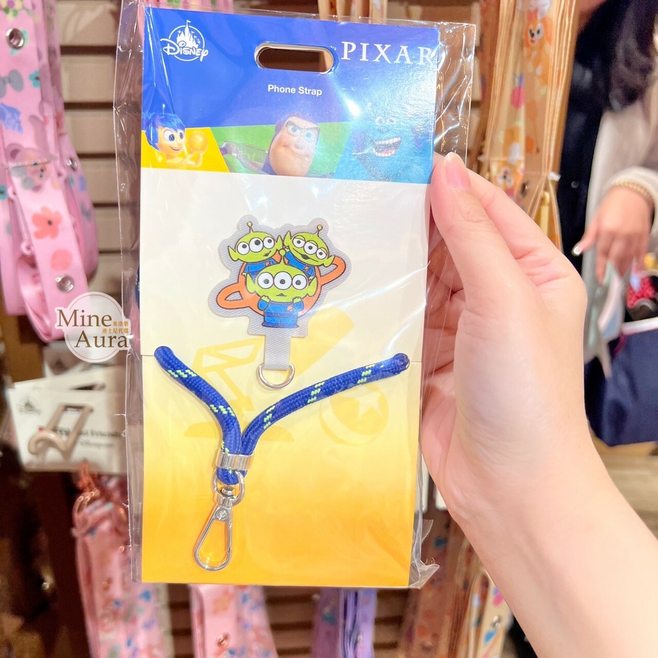 三眼怪 Alien 造型夾片 + 手機掛繩 組 玩具總動員 Toy Story -香港迪士尼樂園