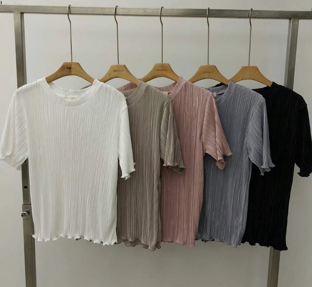 暗壓百摺款上衣(13755)