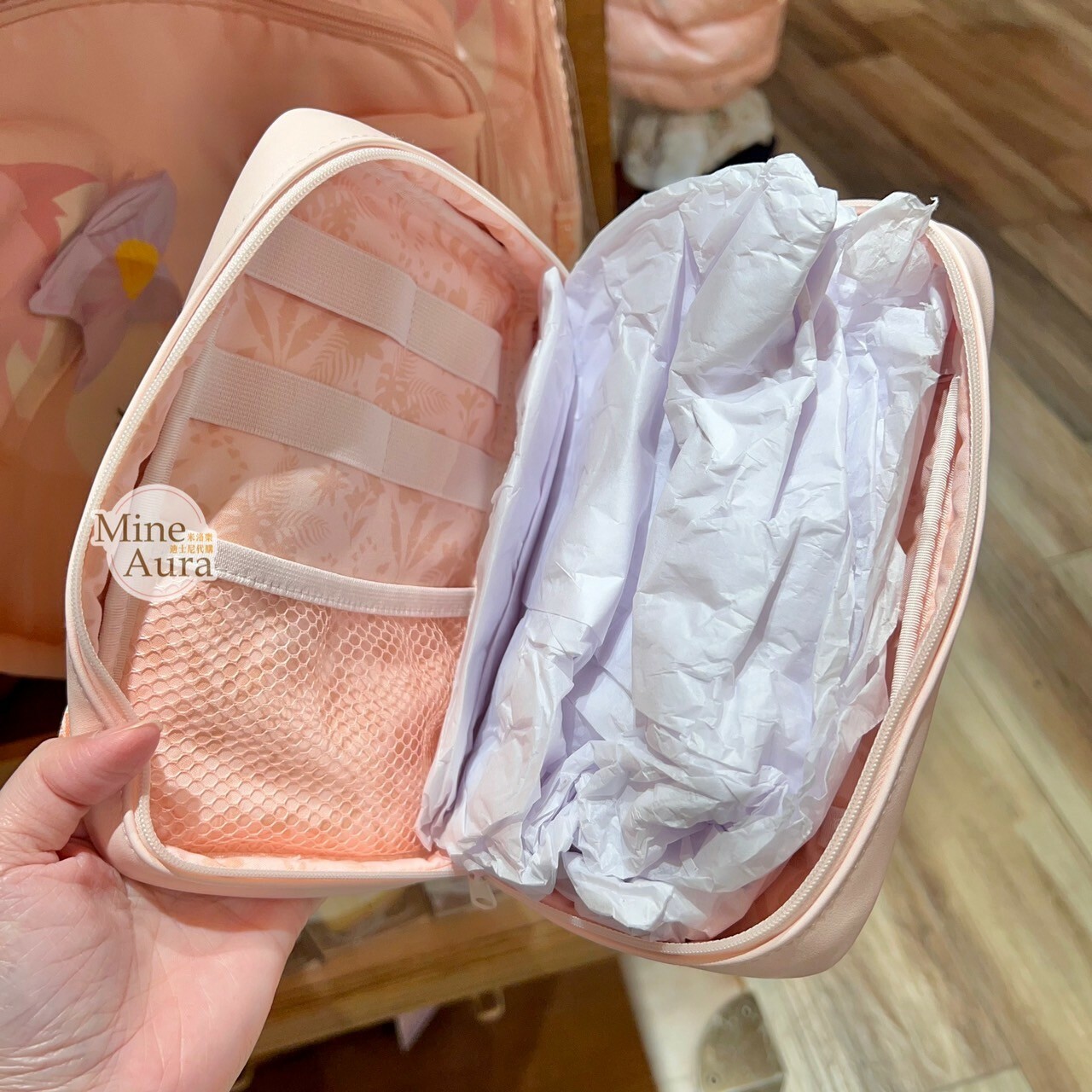 玲娜貝兒 Lina bell 蝴蝶 圖案 3C用品 線材 收納包 旅行用品 -香港迪士尼樂園