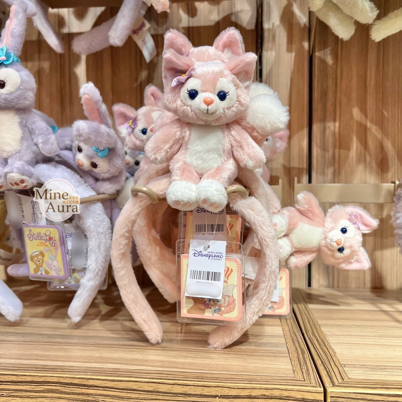 玲娜貝兒 Lina bell 絨毛 坐姿 造型 可擺姿勢設計 髮圈 髮箍 -香港迪士尼樂園