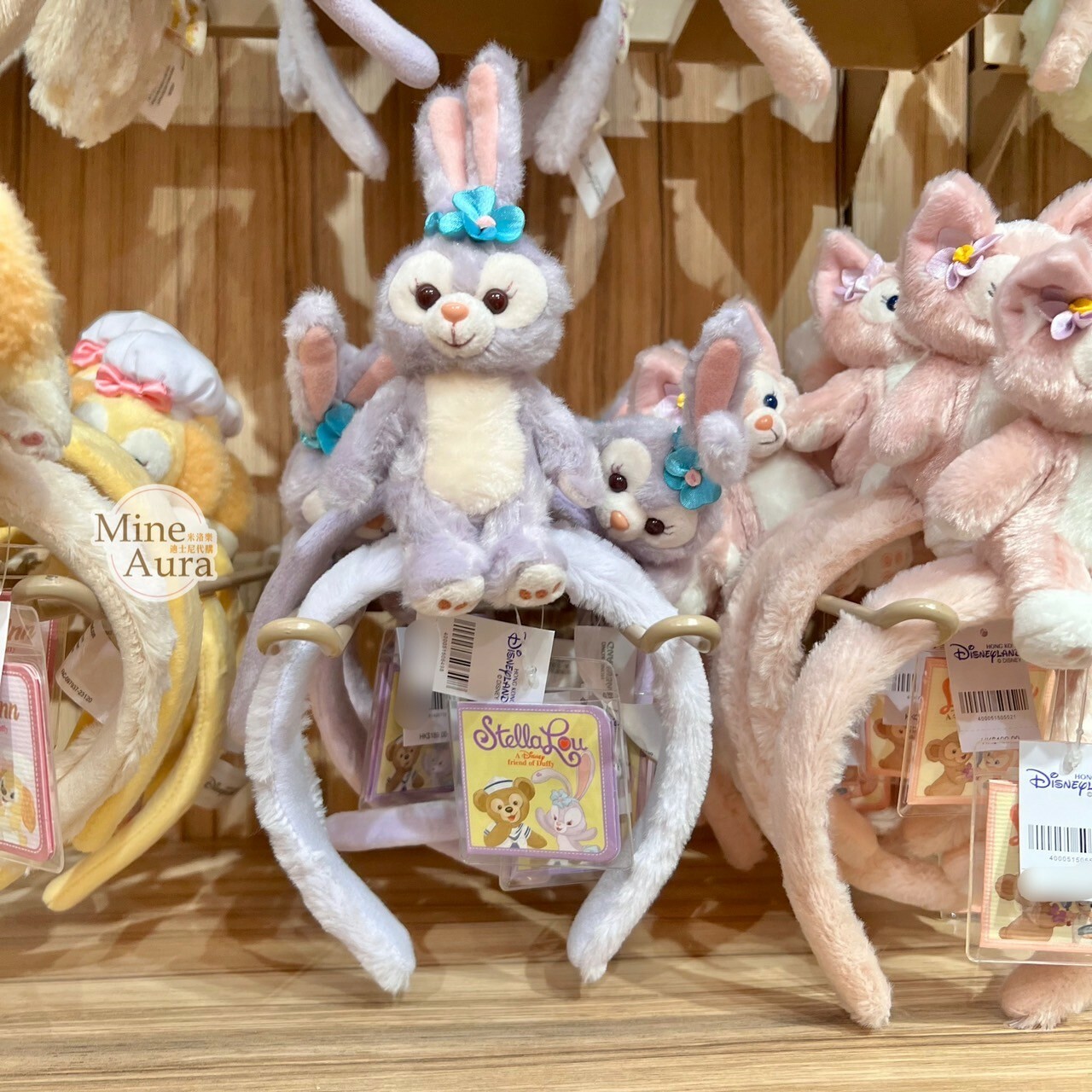 史黛拉露 星黛露 StellaLou 絨毛 坐姿 造型 可擺姿勢設計 髮圈 髮箍 -香港迪士尼樂園