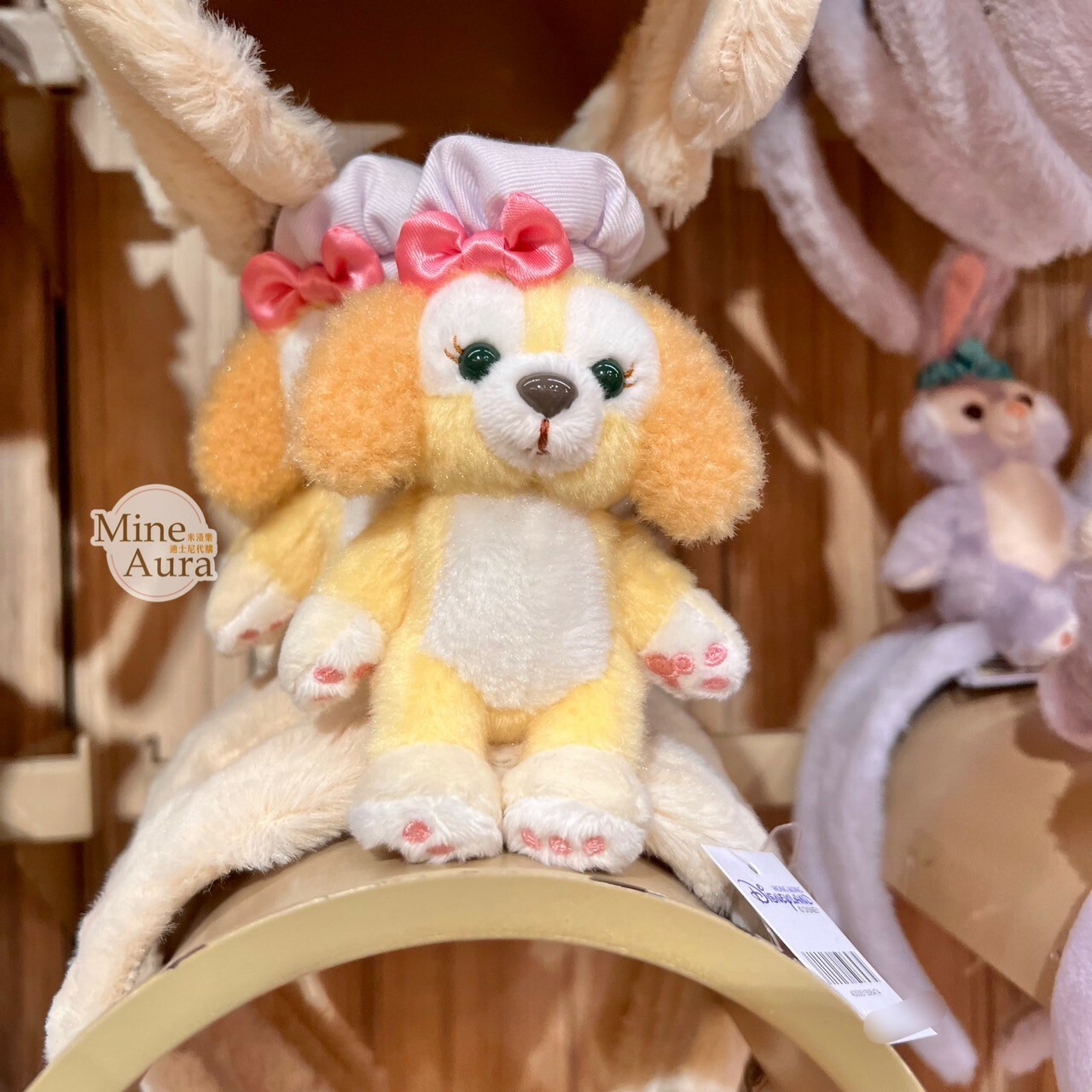 可琦安 餅乾 CookieAnn 絨毛 坐姿 造型 可擺姿勢設計 髮圈 髮箍 -香港迪士尼樂園