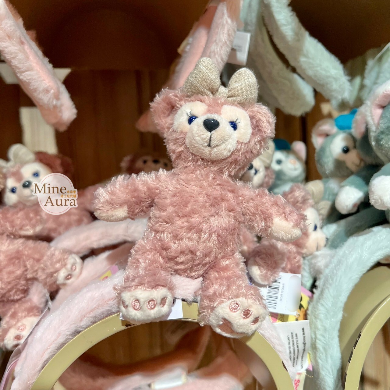 雪莉玫 ShellieMay 絨毛 坐姿 造型 可擺姿勢設計 髮圈 髮箍 -香港迪士尼樂園