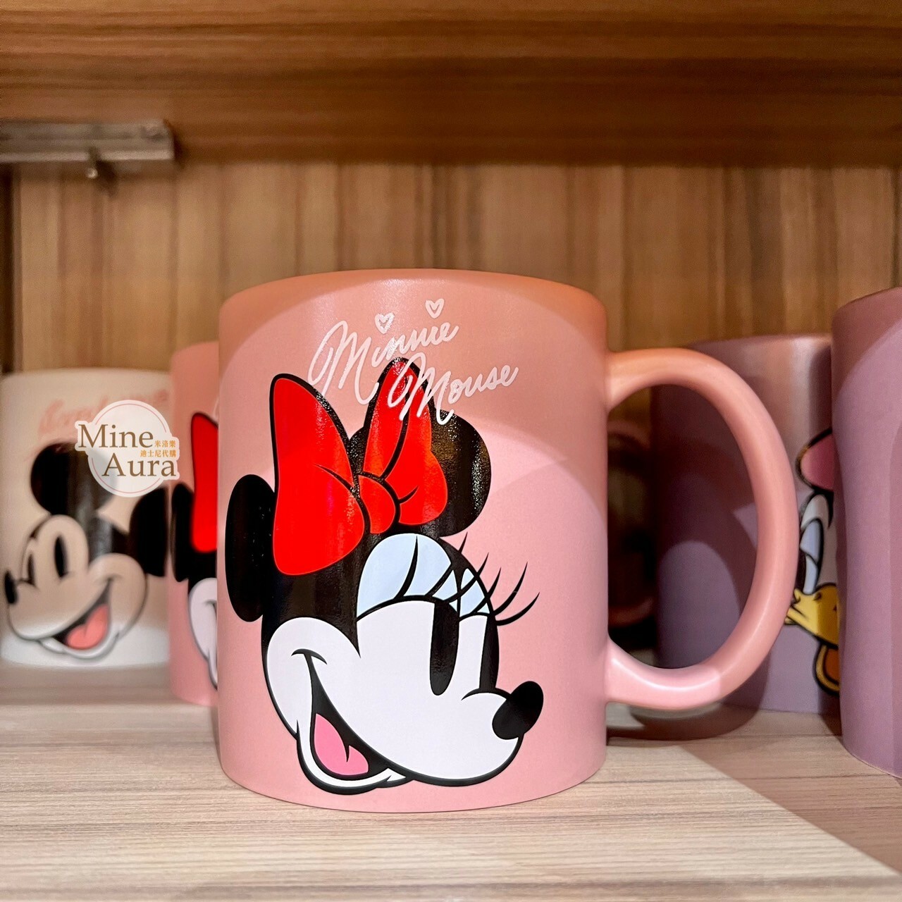 米妮 Minnie 大頭圖案 陶瓷 馬克杯 水杯 -香港迪士尼樂園