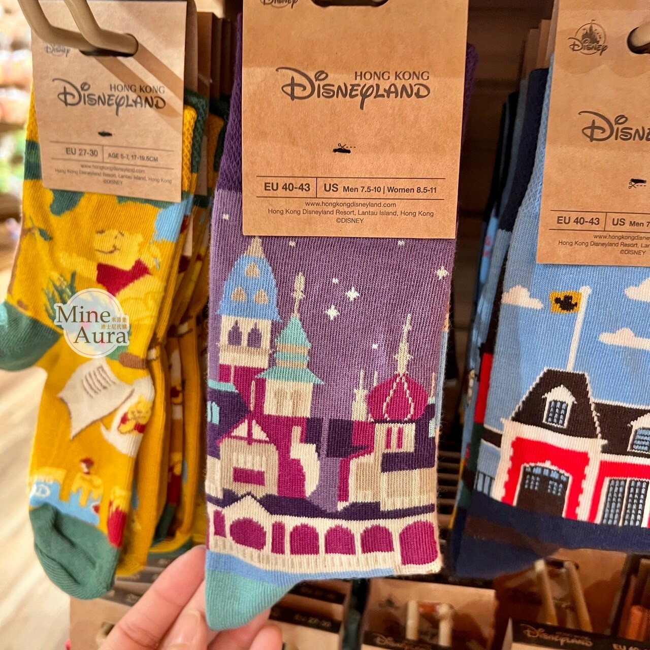 香港迪士尼樂園 迷離大宅 圖案 成人襪 襪子 -香港迪士尼樂園