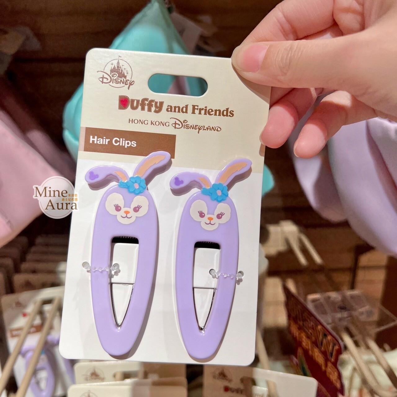 史黛拉露 星黛露 StellaLou 大頭造型 髮夾 髮飾 2入組 -香港迪士尼樂園