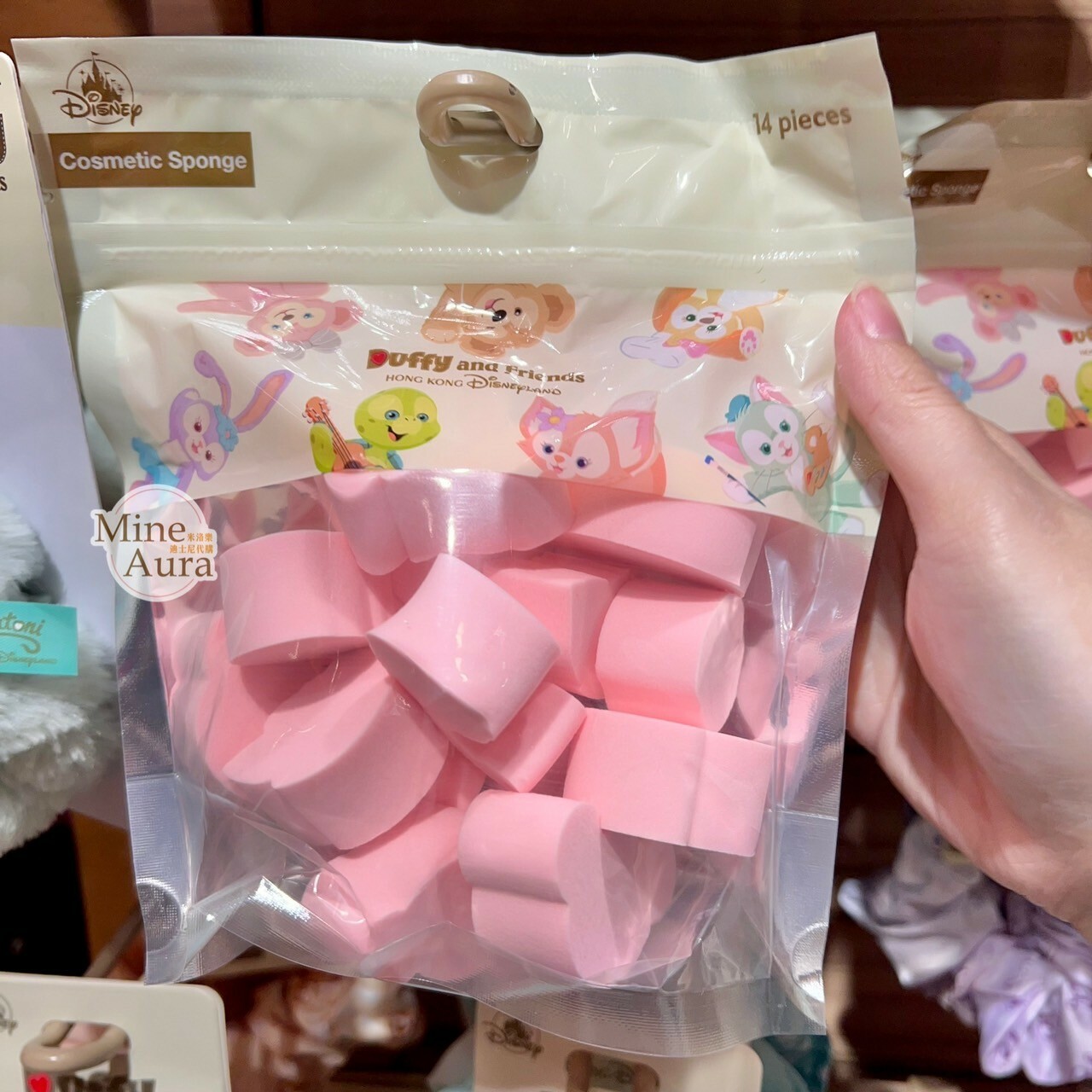 達菲 Duffy 與好友們 造型 化妝海綿 14入 D&F達菲系列 -香港迪士尼樂園