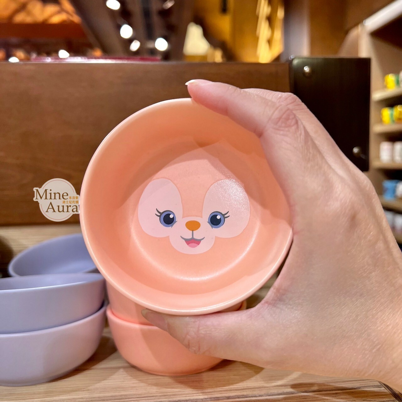 玲娜貝兒 Lina bell 大頭圖案 陶瓷 醬料 小碗 -香港迪士尼樂園