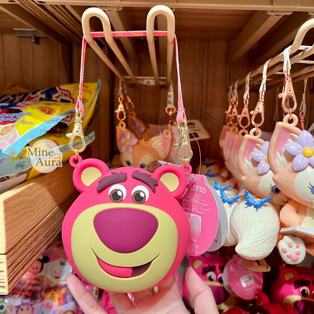 熊抱哥 Lotso 矽膠 大頭造型 手提 糖果盒 收納袋 玩具總動員 Toy Story -香港迪士尼樂園
