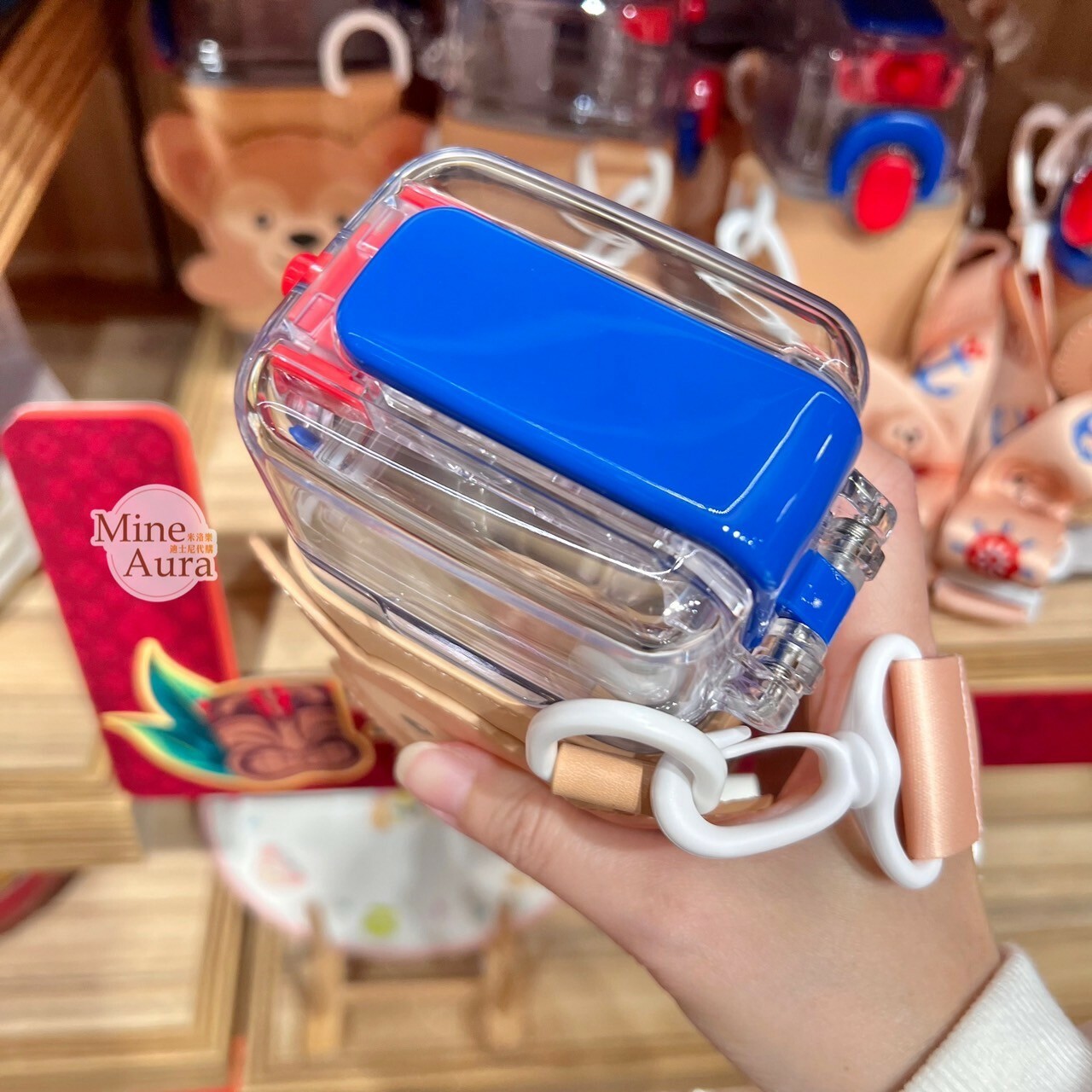 達菲 Duffy 造型杯套 可背式 水壺 -香港迪士尼樂園