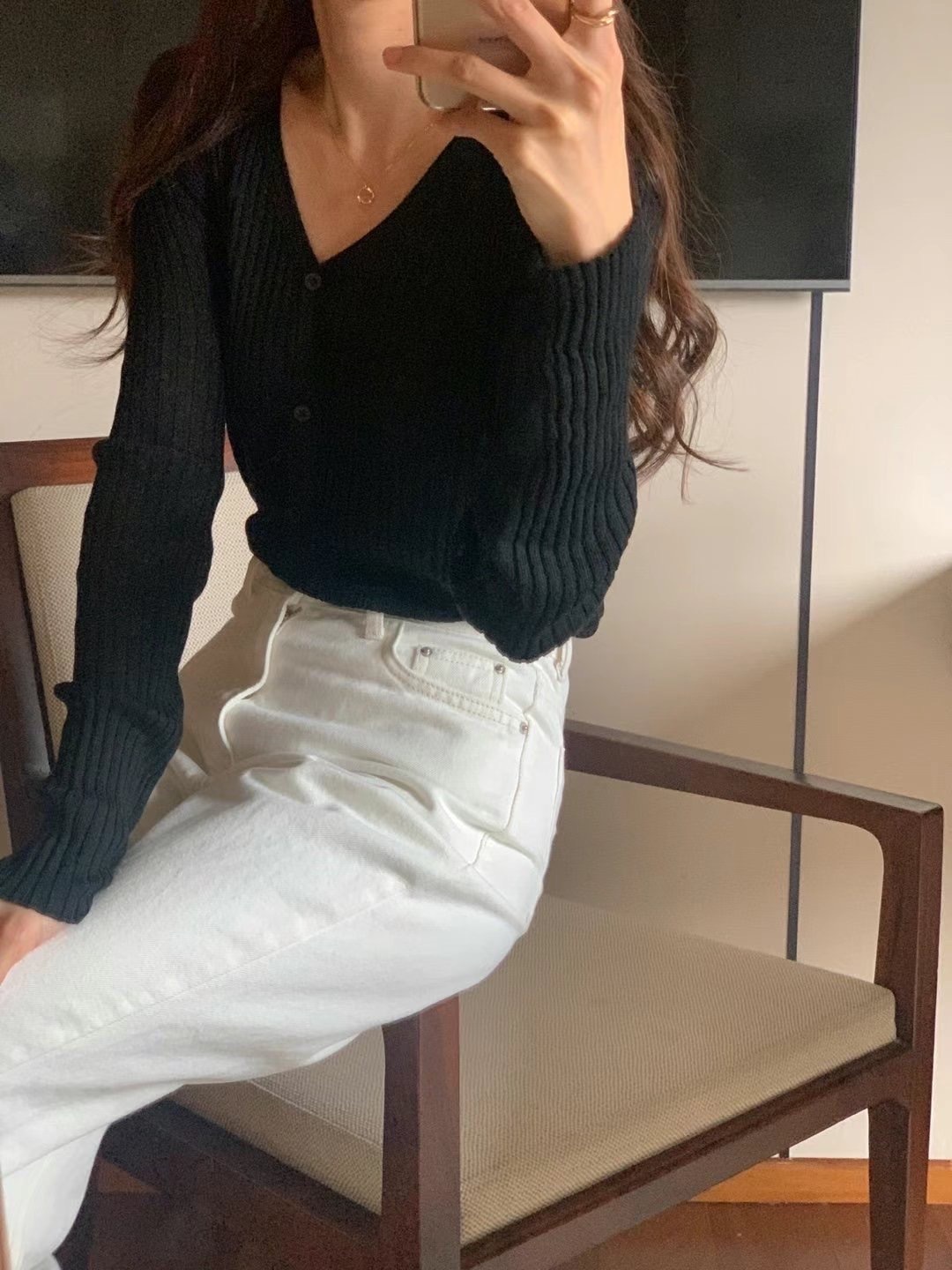 坑紋針織小外套