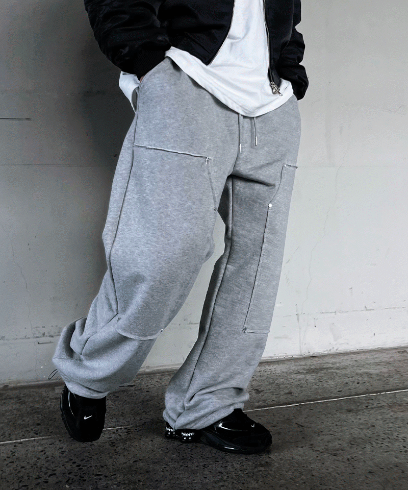 重型雙扣鬆緊帶運動褲