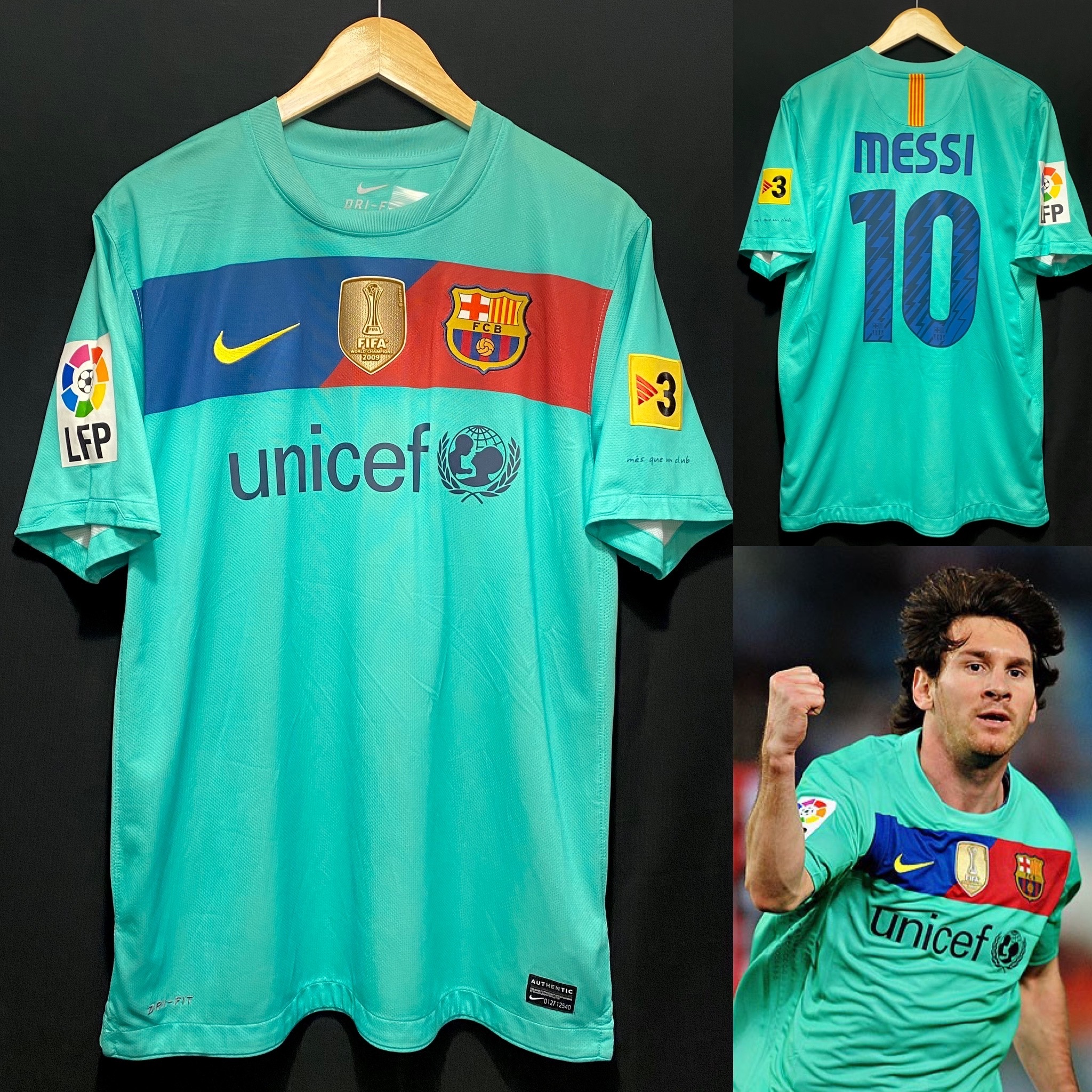 (全新有牌) 巴塞隆拿2010-2011 Nike 作客球衣 #10 MESSI
