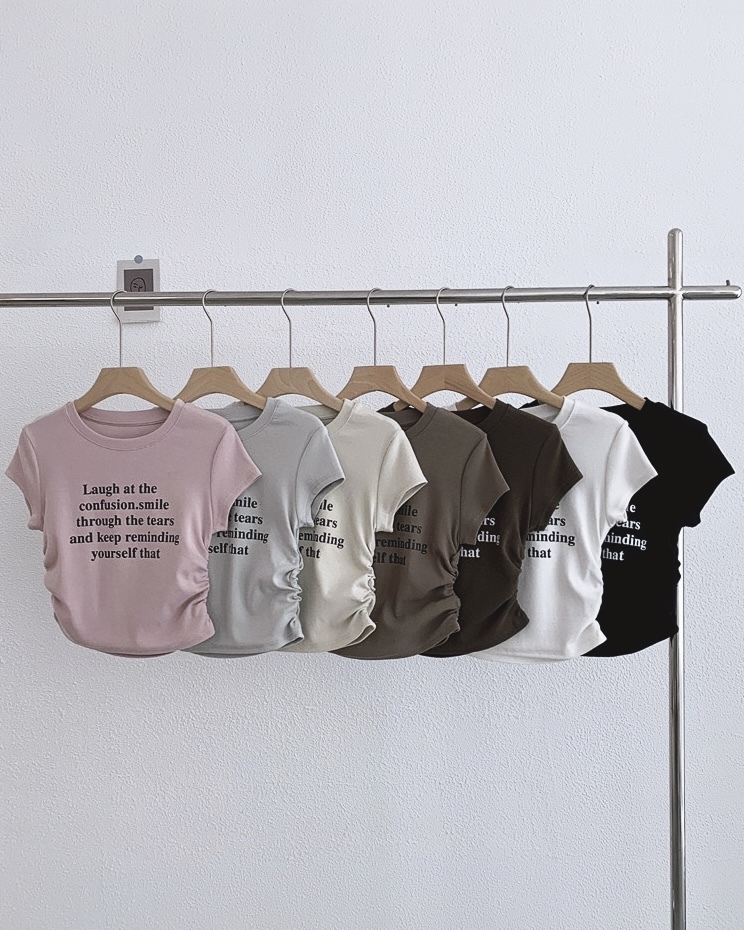 P7756 - Round Neck Short Sleeve Top (Pre Order)