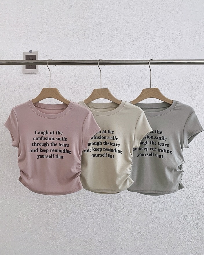 P7756 - Round Neck Short Sleeve Top (Pre Order)