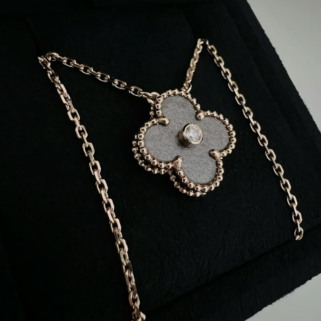 18k聖誕限定銀曜石四葉草”高奢定製項鍊