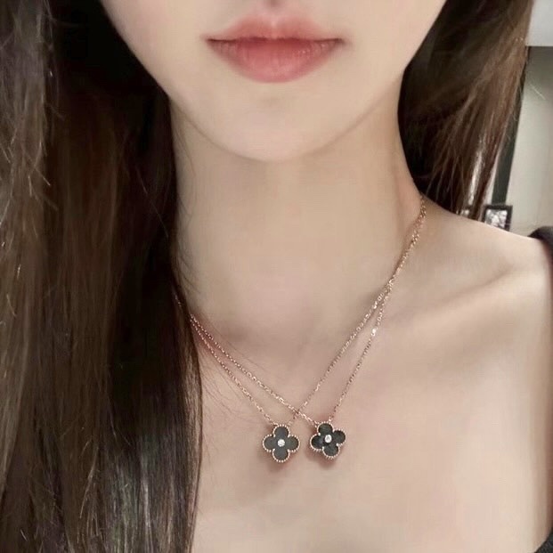 18k聖誕限定銀曜石四葉草”高奢定製項鍊