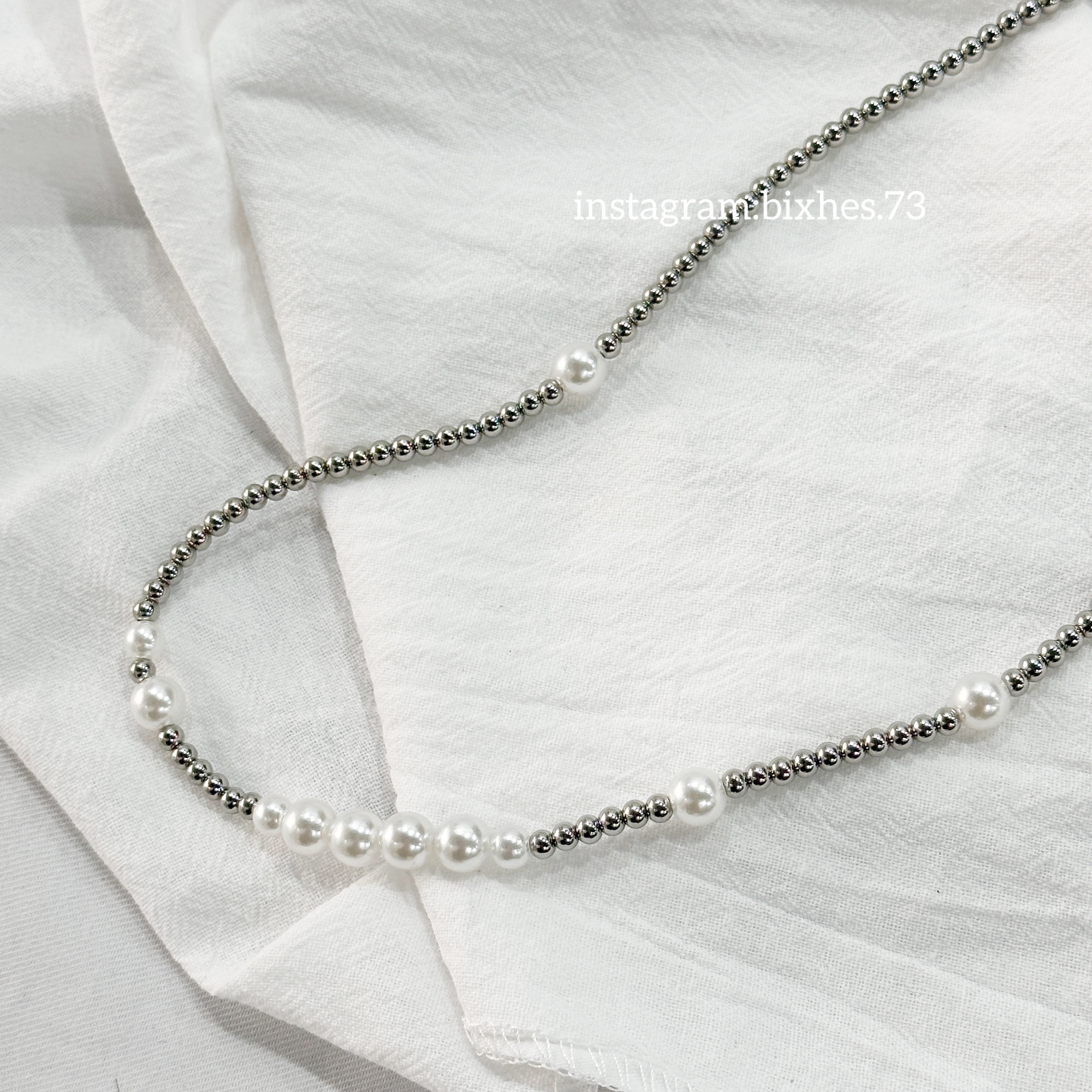 質感小眾拼接珍珠項鍊(K00055)