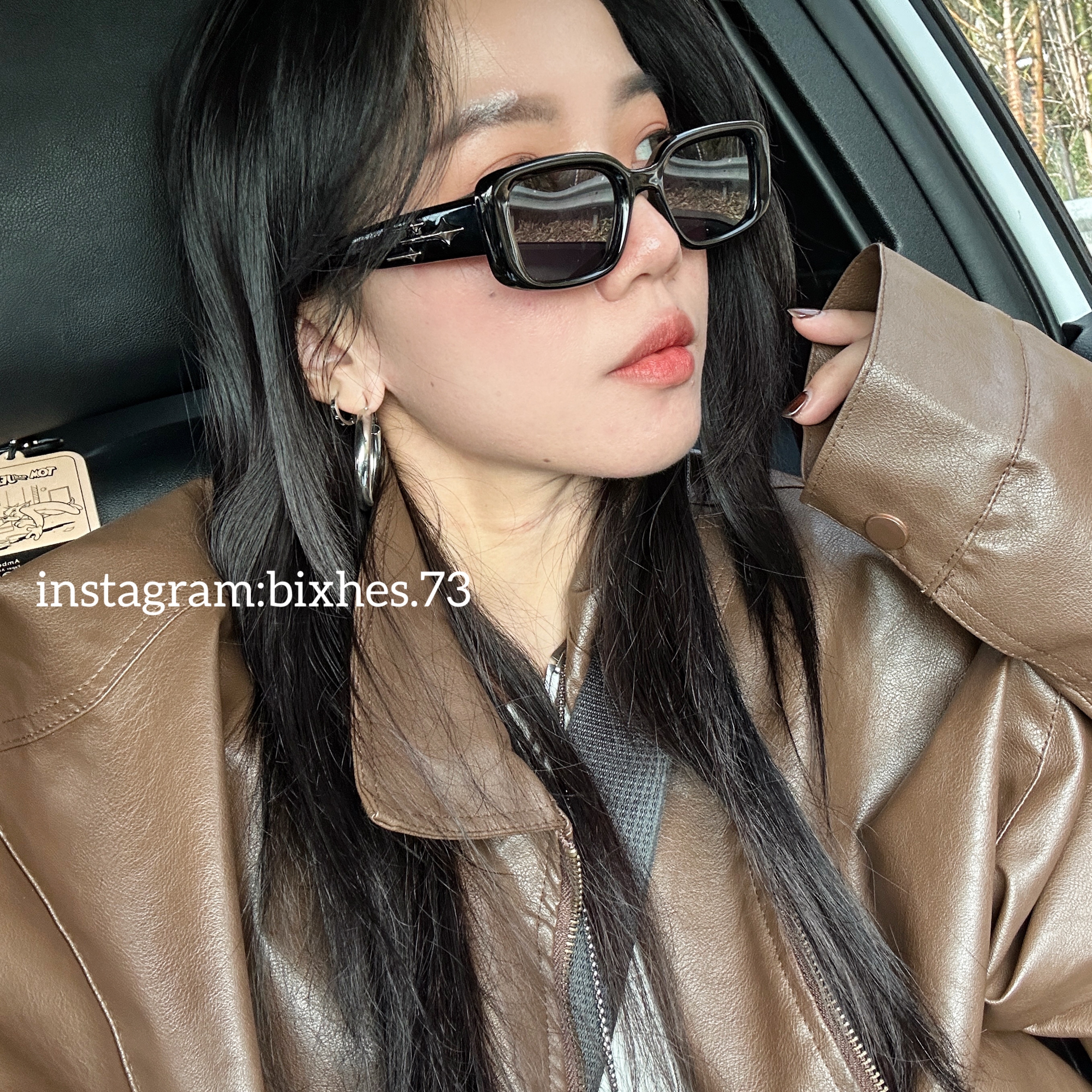 小眾銀標流星墨鏡(J00017)