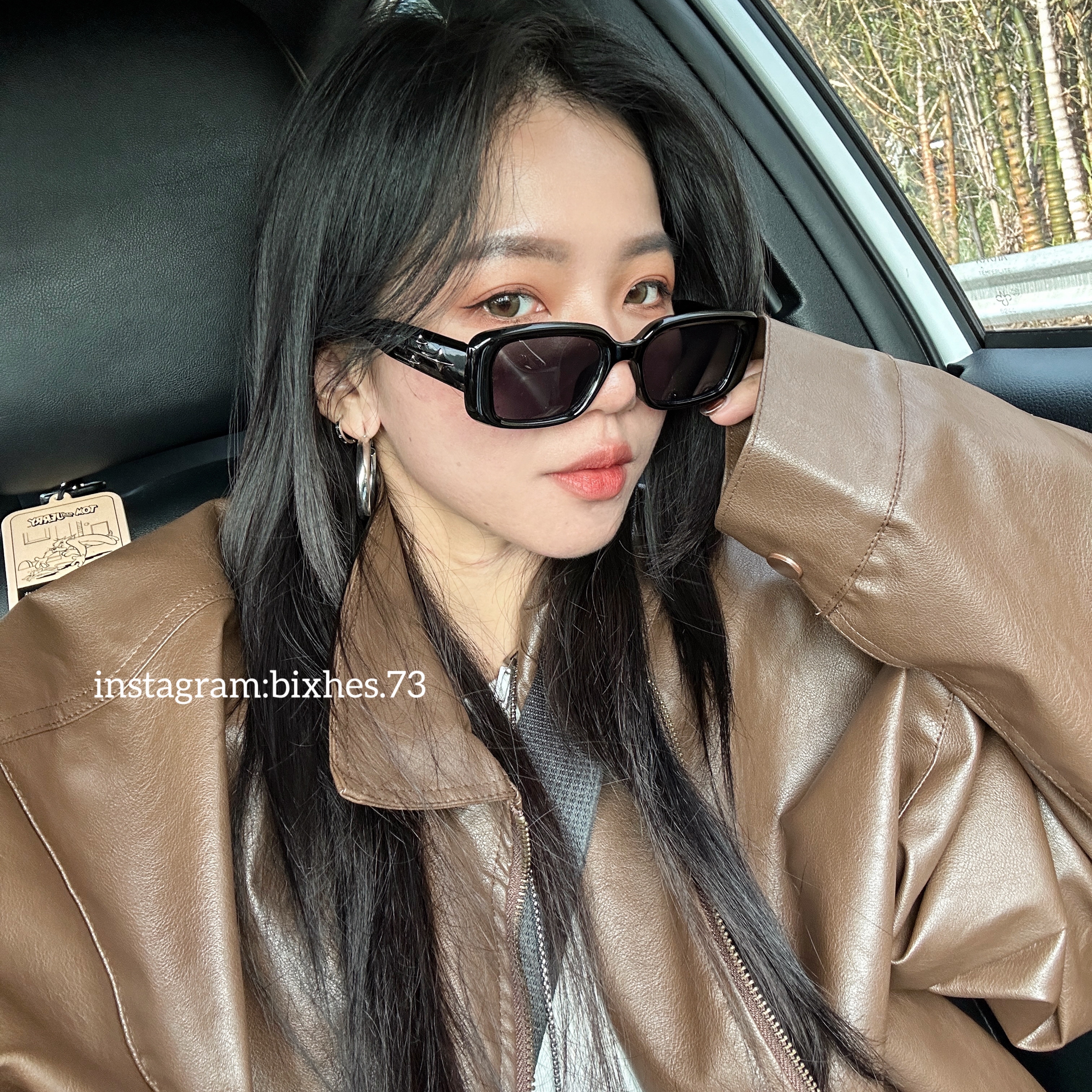 小眾銀標流星墨鏡(J00017)