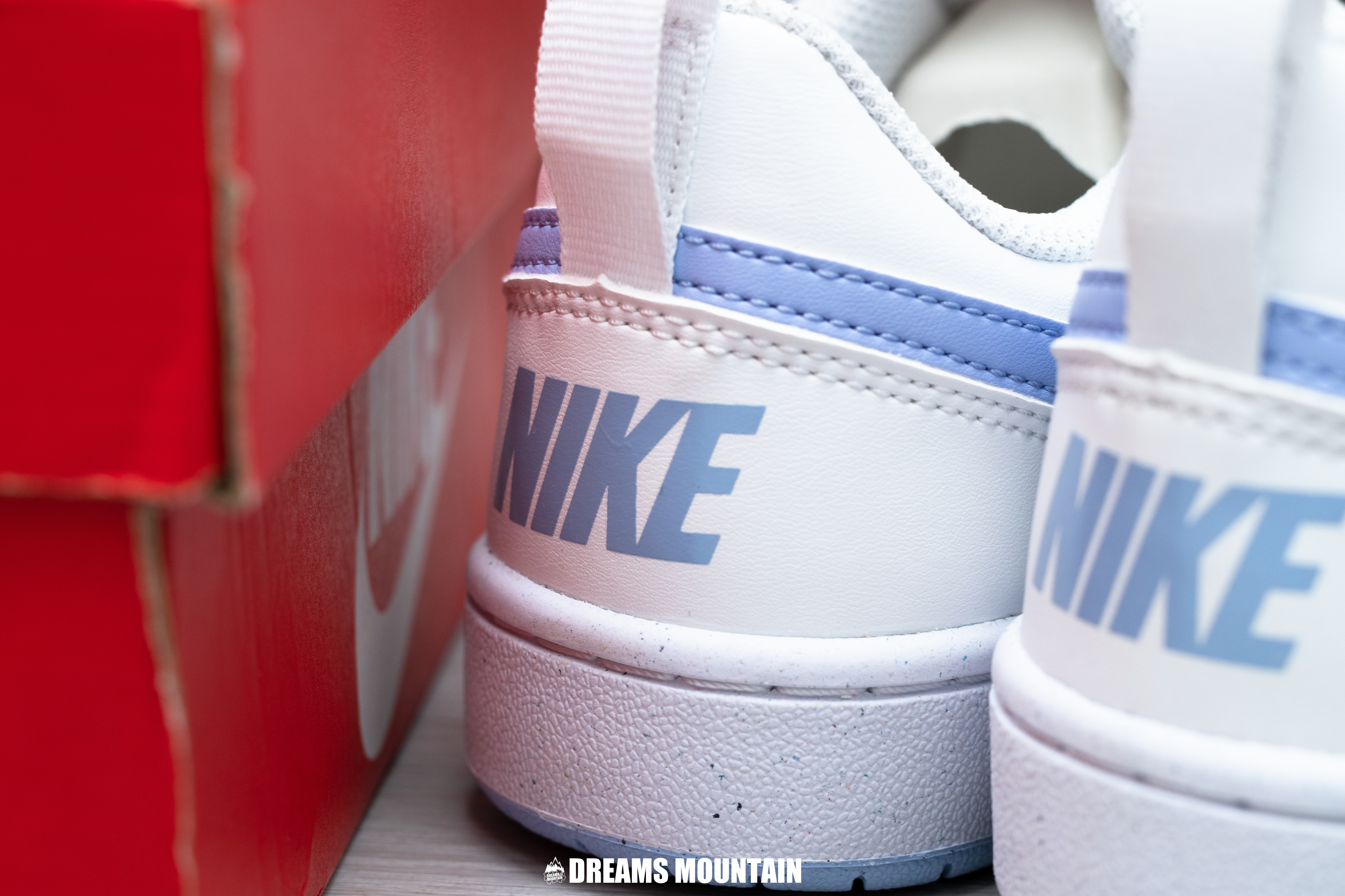 【預訂】Nike Court Borough Low RECRAFT (環保材質) 奶白藍-GS