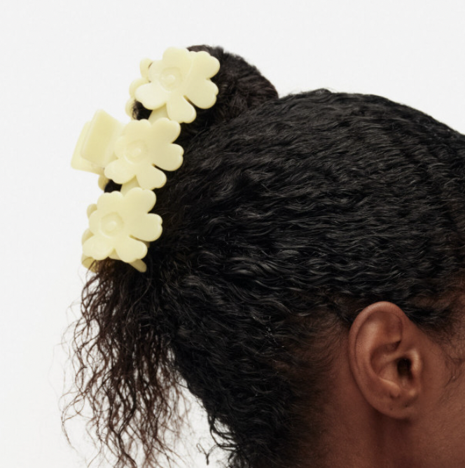 代購現貨 | marimekko 長直unikko 罌粟花髮夾 | Yellow