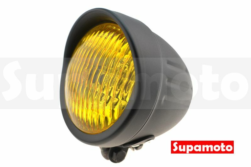 -Supamoto- D603 H4 大燈 5吋 燈眉 電鍍 燈簷 咖啡 復古 通用 改裝 愛將 CB350