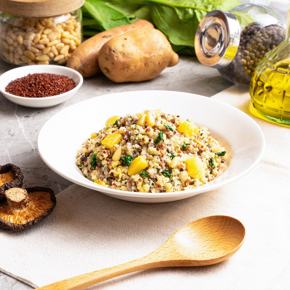 Stewed Quinoa with Pine Nuts