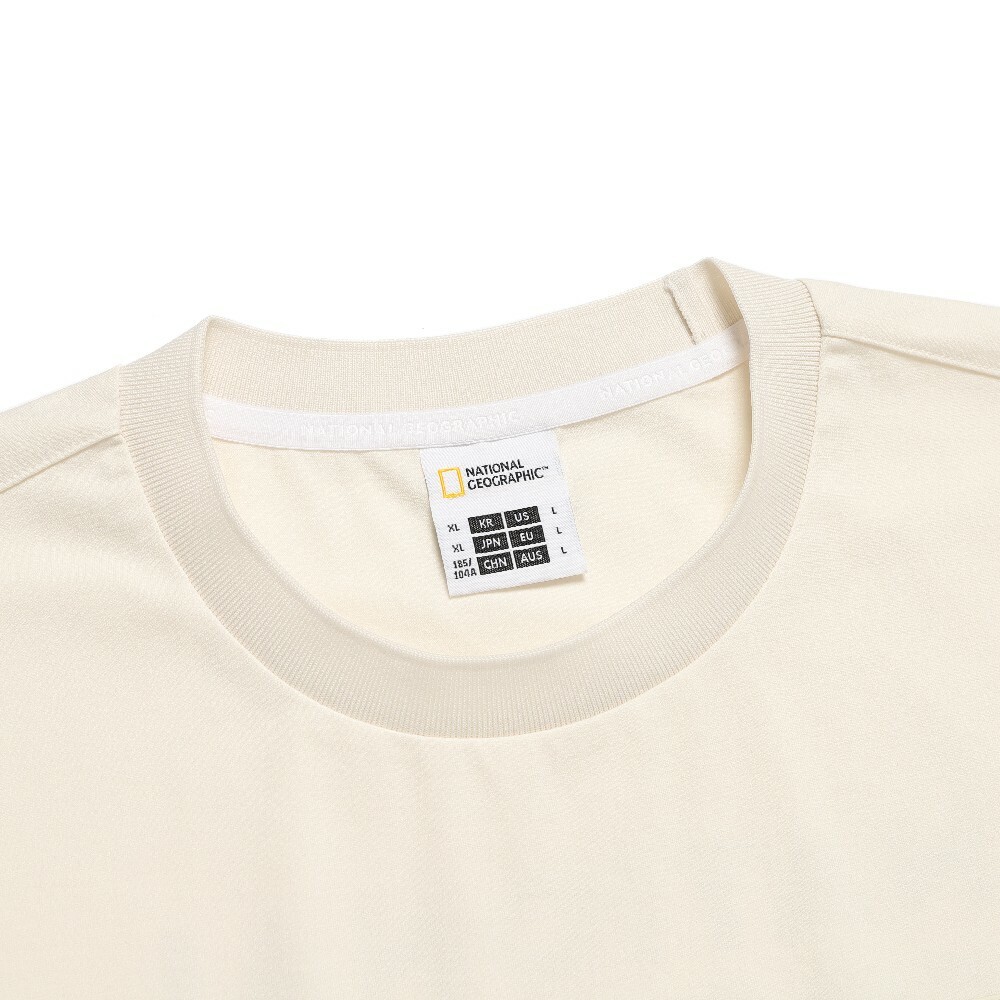 【NATIONAL GEOGRAPHIC】TORQUATUS SMALL LOGO半袖Tシャツ TORQUATUS Basic Small LOGO Short Sleeve Tee - WHITE