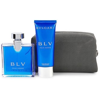 寶格麗 Bvlgari ｜ 稀少  藍茶男性淡香水禮盒(淡香水100ml+鬍後乳100ml+精美盥洗包)環保盒裝