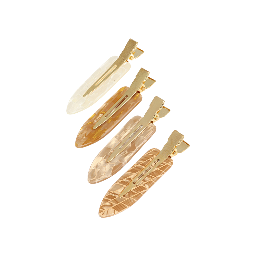 L. ERICKSON 無痕髮夾組-4入組〈牛奶糖色〉