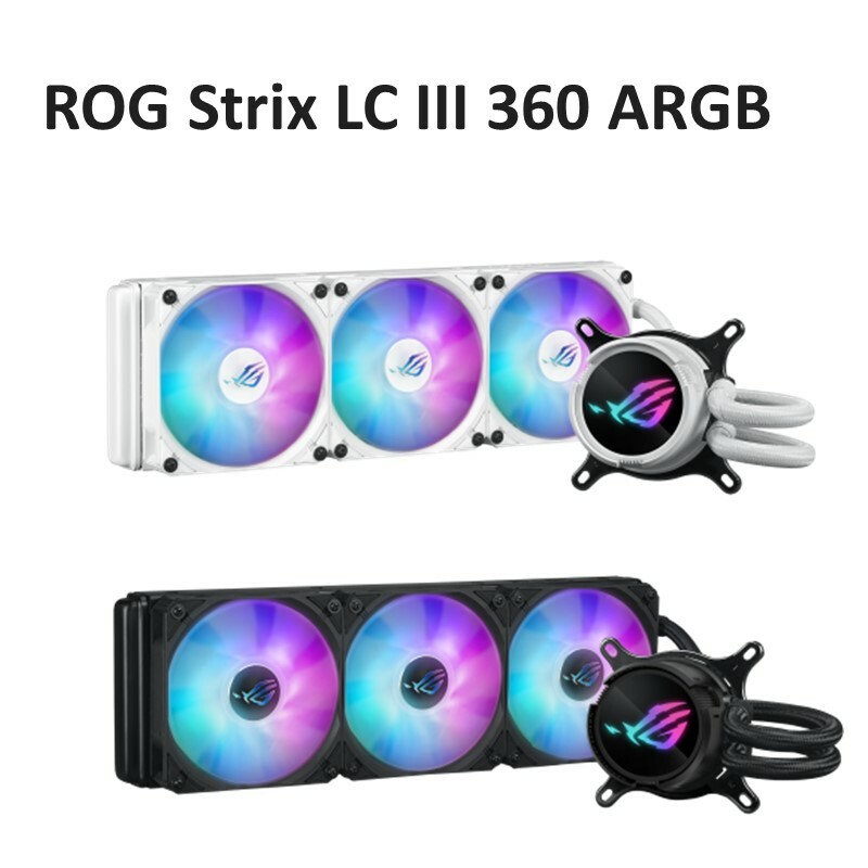 米特3C數位–ASUS 華碩 ROG STRIX LC III 360 ARGB White Edition 白龍三代/飛龍三代