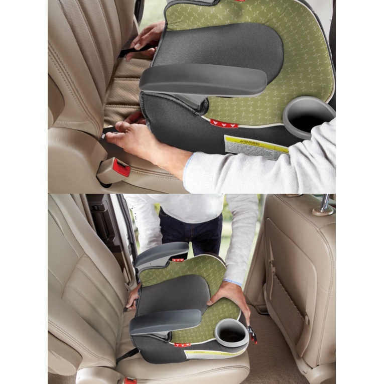 GRACO ｜ AFFIX 4-10歲幼兒成長型無背汽車安全座椅,支持isofix 增高墊