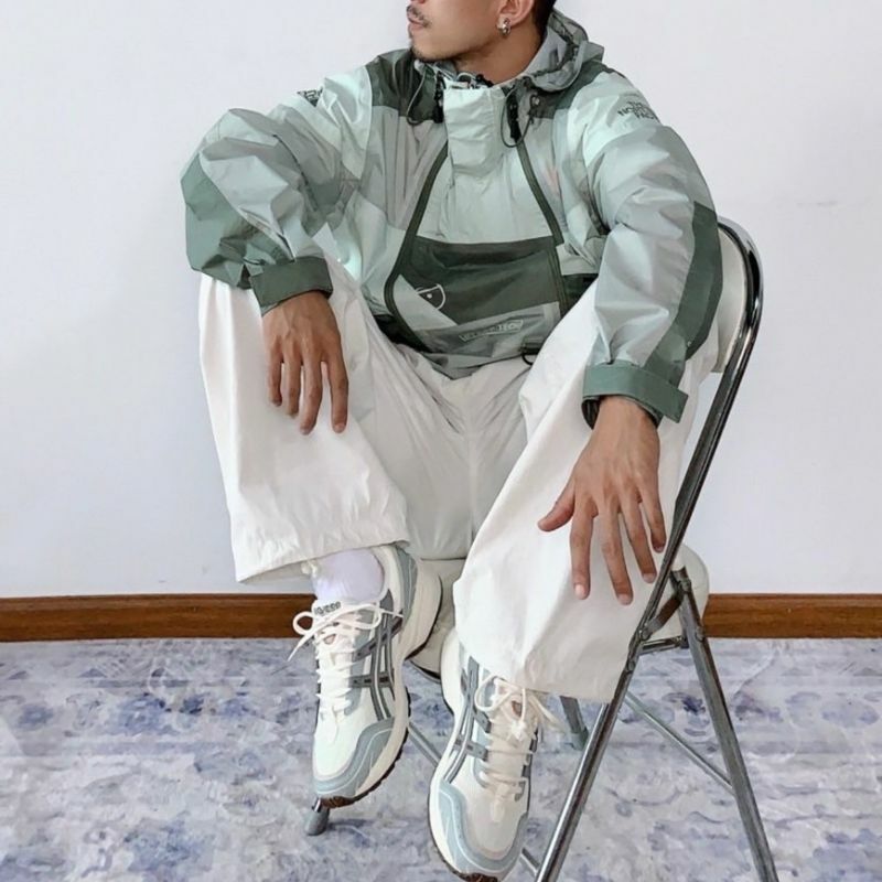 Asics Gel-1090 V1 時尚復古 防滑耐磨輕便 運動休閒鞋 男女同款 米灰藍