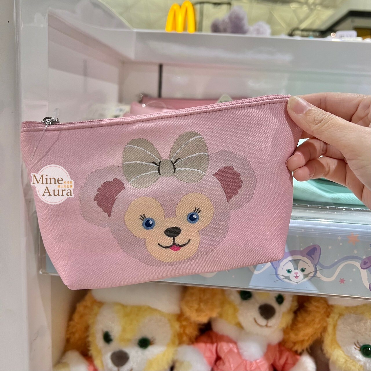 雪莉玫 ShellieMay 大頭圖案 隨身 收納 萬用袋 -香港迪士尼樂園