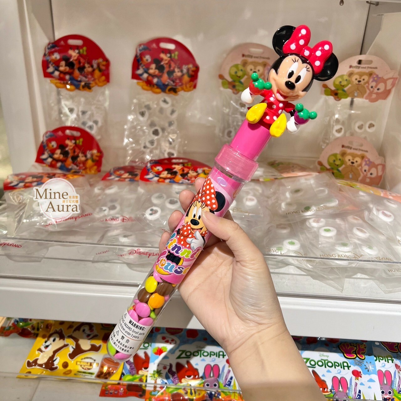 米妮 Minnie 立體公仔可動設計 糖果棒 -香港迪士尼樂園