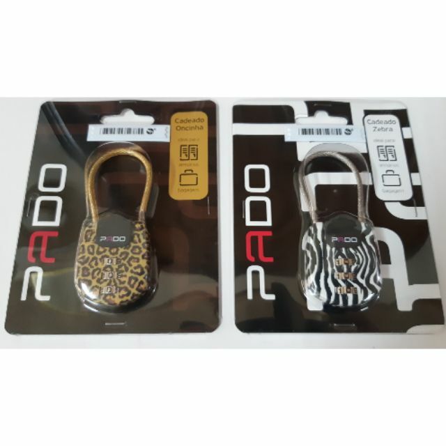 PADO 台灣製造 動物紋造型 豹紋款 鋼索 密碼鎖