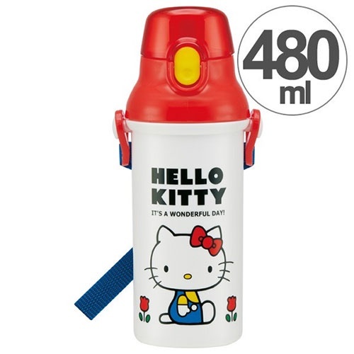 SKATER｜HELLO KITTY ｜直飲式水壺 480ml