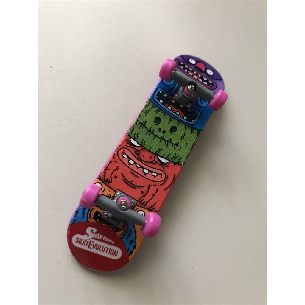 Skifidol Skatevolution｜滑板進化 手指滑板 黃色怪獸款