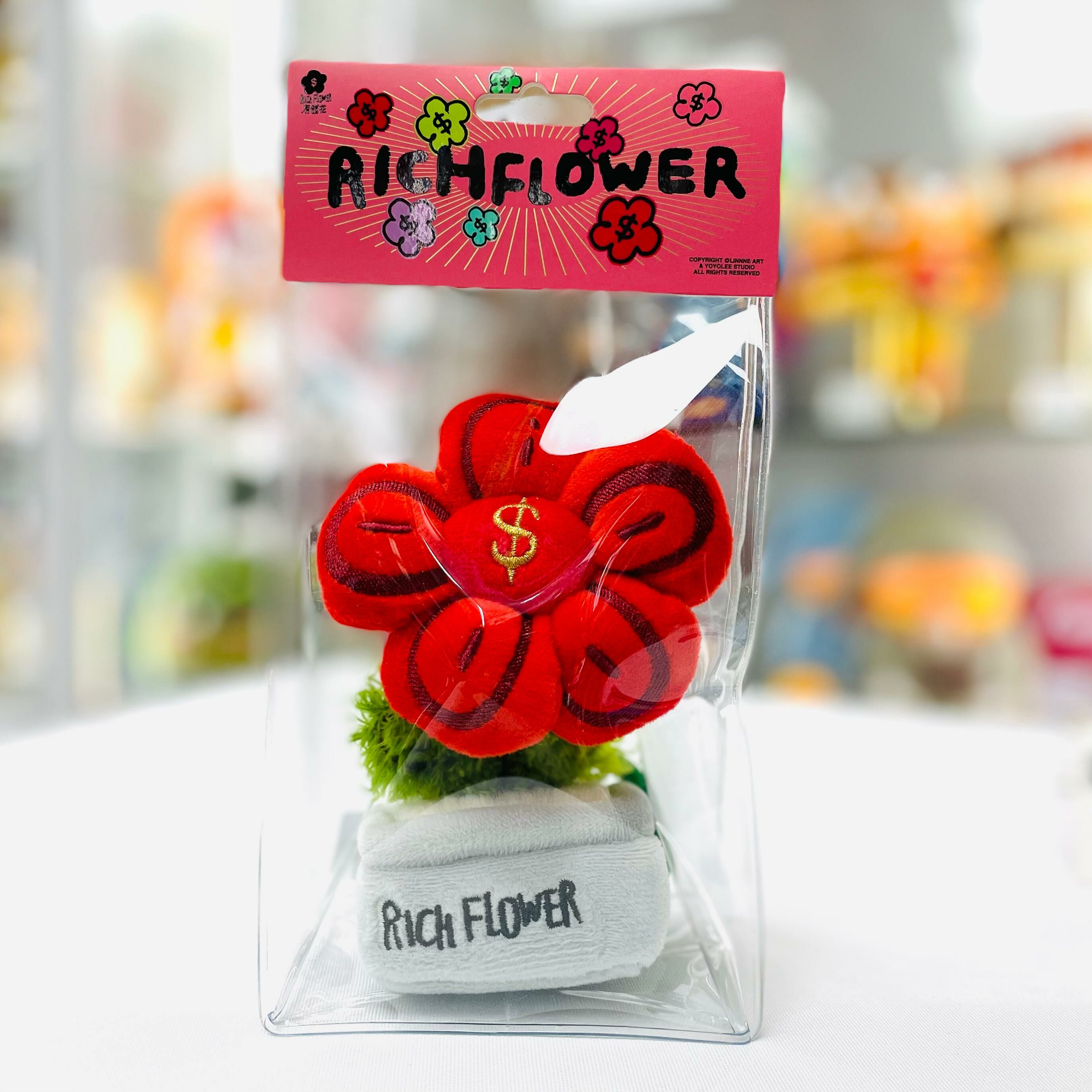 RICH FLOWER - 迷你版定番朱槿紅