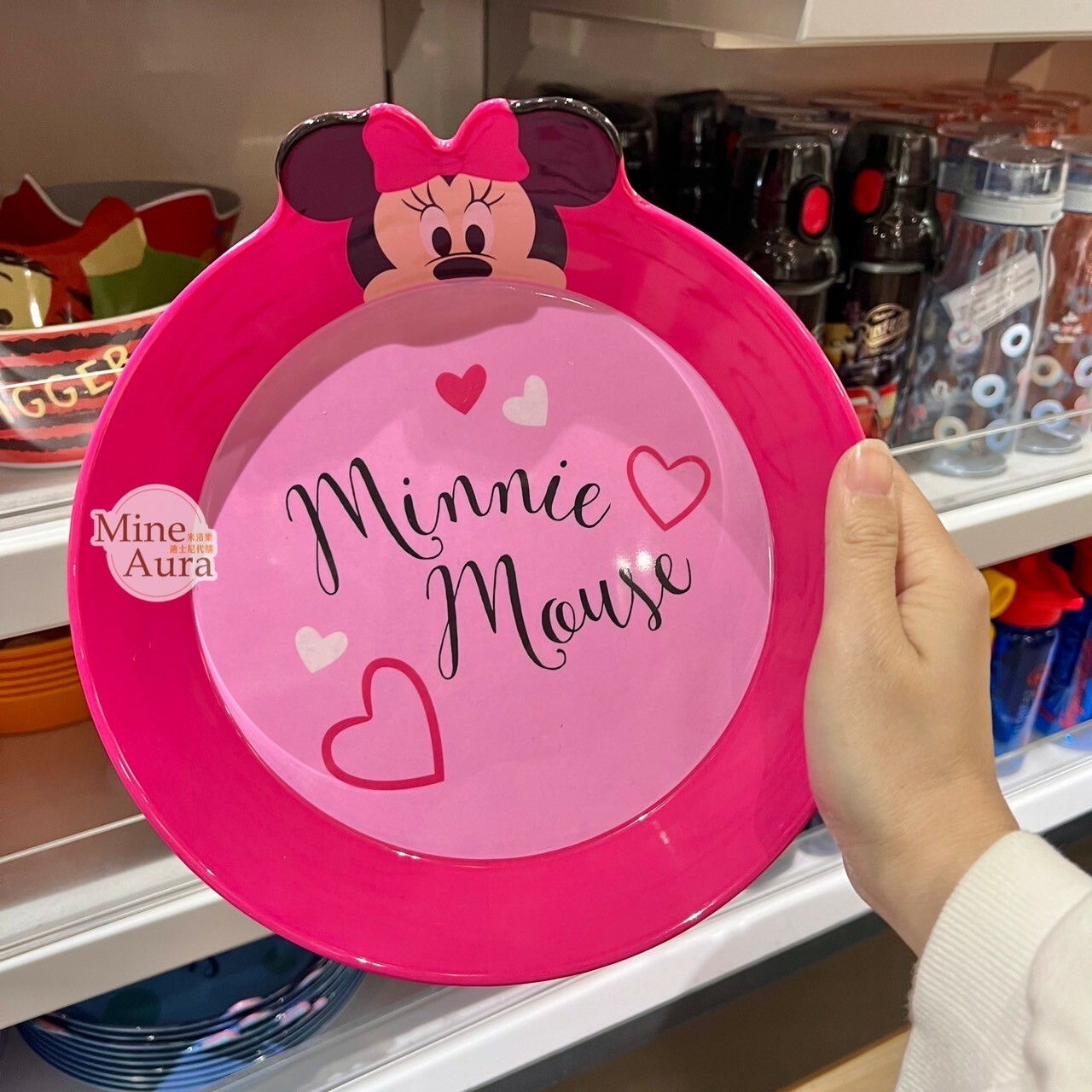 (現貨) 米妮 Minnie 兒童 餐具 造型餐盤 -香港迪士尼樂園